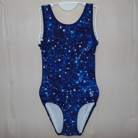 KBee Blue Stars Leotard 11/12 - Picture 1 of 6